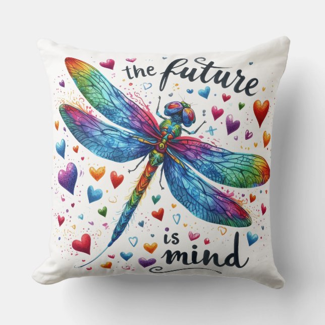 Coussin The Future is mind (Recto)