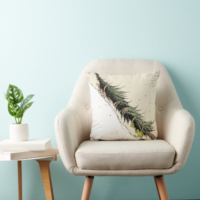 Coussin The Grinch & Max Return the Christmas Tree (Chaise)