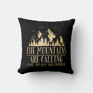 Coussin The Mountains are Calling Space Splash Big Thunder
