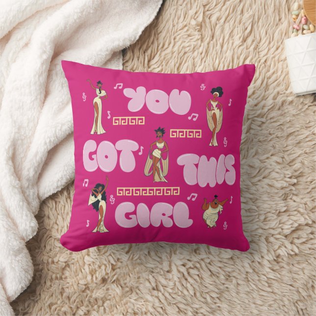 Coussin The Muses - You Got This Girl Throw Pillow (Couverture)