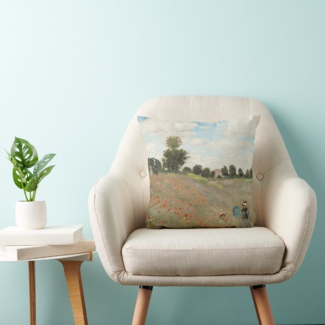 Coussin The Poppy Field near Argenteuil by Claude Monet (Chaise)
