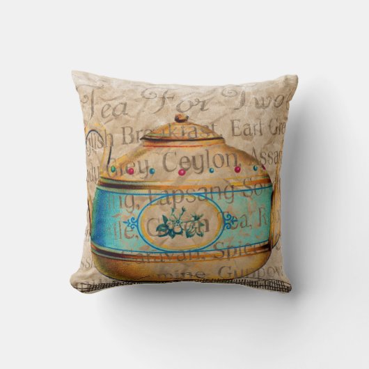 Coussin Thé pour deux (Recto)