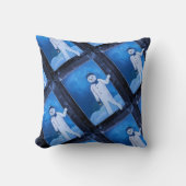 Coussin The Snowman's Escape Painting by Alfred Fox (Recto)