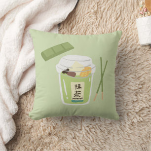 Coussin Thé vert matcha, Tout est meilleur avec du matcha