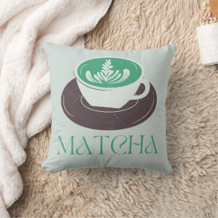 Coussin Thé vert matcha, Tout est meilleur avec du matcha