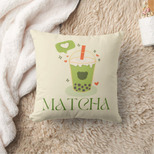 Coussin Thé vert Matcha, Tout est mieux avec matcha