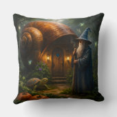 Coussin The wizard of the Shell fantasy snail accent throw (Verso)