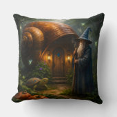 Coussin The wizard of the Shell fantasy snail accent throw (Recto)