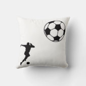 Coussin The World of Football Throw Pillow (Verso)