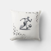Coussin The World of Football Throw Pillow (Recto)
