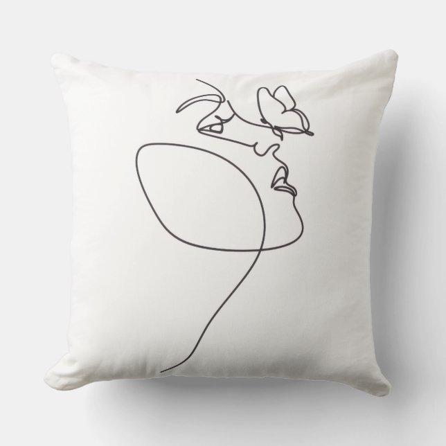 Coussin The Worth of a Woman – Decorative Pillow (Recto)