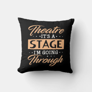 Coussin Théâtre C'Est Un Acteur De Scène Sont En Train De