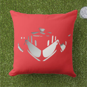 Coussin Théière + Tasses à thé Rouges