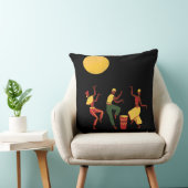 Coussin Thème africain - Danser au clair de lune (Chaise)