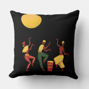Coussin Thème africain - Danser au clair de lune