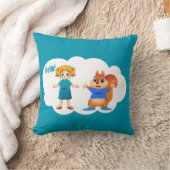 Coussin Thème Alice et Aurovy Coloré (Couverture)