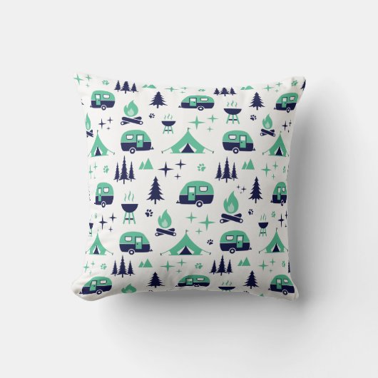Coussin Thème Camping (Recto)