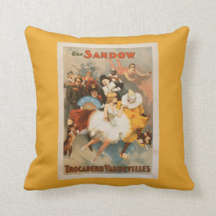 Coussin Thème de carnaval de vaudevilles de Sandow