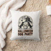 Coussin Thème de fête pour chien Halloween Chaudron de sor (Couverture)
