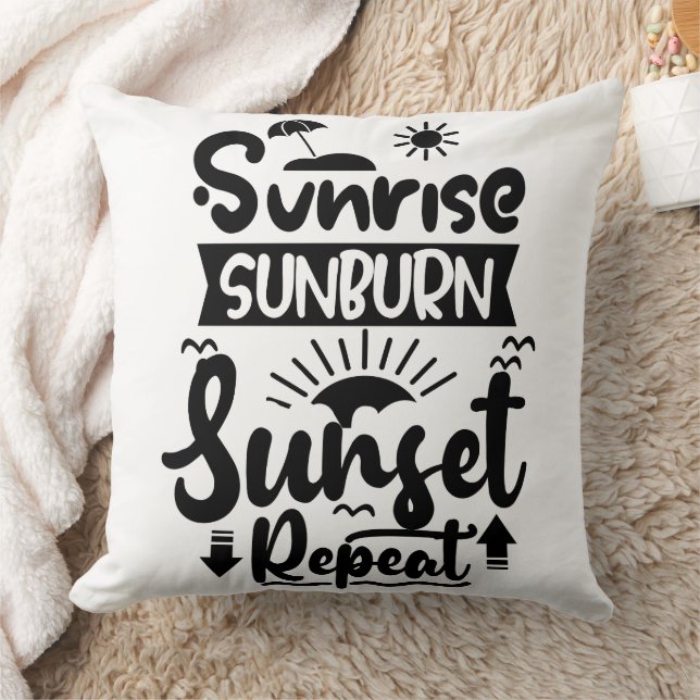 Coussin Thème de vacances d'été (Couverture)