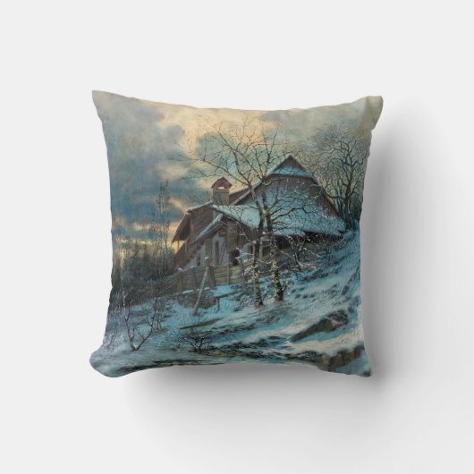Coussin Thème d'hiver par Angyal Vojtech (Recto)