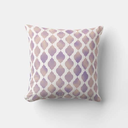 Coussin Thème indien glamour marocain arabe or pourpre (Recto)
