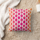 Coussin Thème indien marocain arabe rose et orange Glam (Couverture)