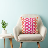 Coussin Thème indien marocain arabe rose et orange Glam (Chaise)