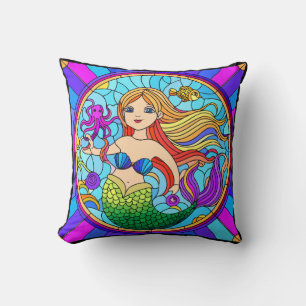 Coussin Thème Mermaid Tropical Beachy Design