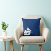 Coussin Thème nautique Bleu voilier (Chaise)
