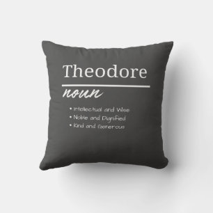 Coussin Theodore, Garçon Définition Personnalisée Du Nom