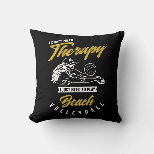 Coussin Thérapie - Beach Volleyball (Recto)