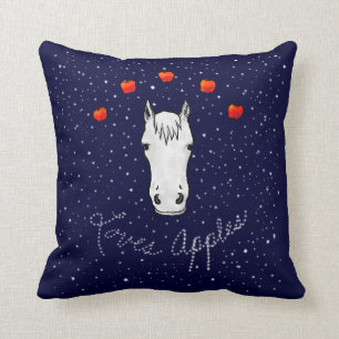 Coussin Thérapie équine de pommes d'amours de cheval