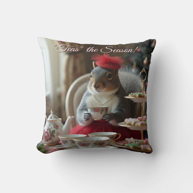 Coussin "Thés" la saison (Recto)