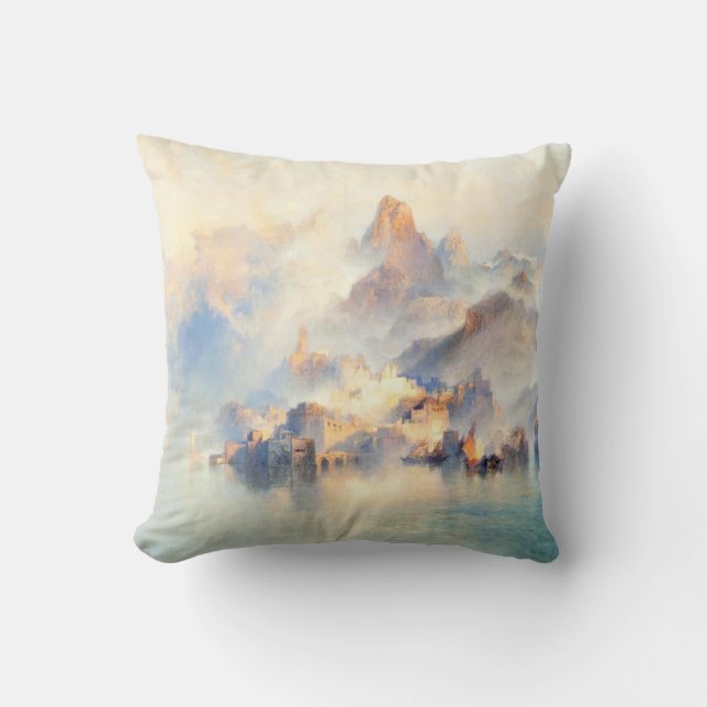 Coussin Thomas Moran - La ville du rêve (Recto)