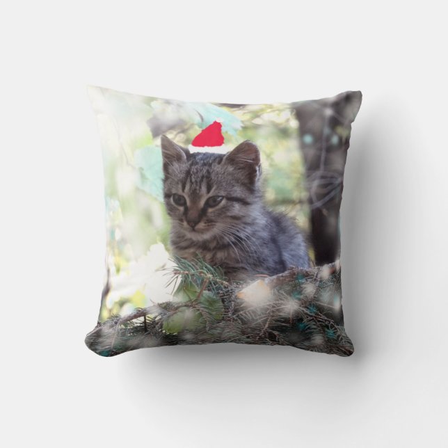 Coussin Thon Cuisine Kitten heure de Noël (Recto)