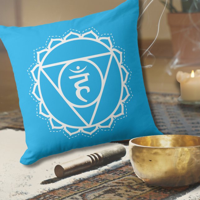 Coussin Throat Chakra | Vishuddha | Méditation bleue (Créateur téléchargé)