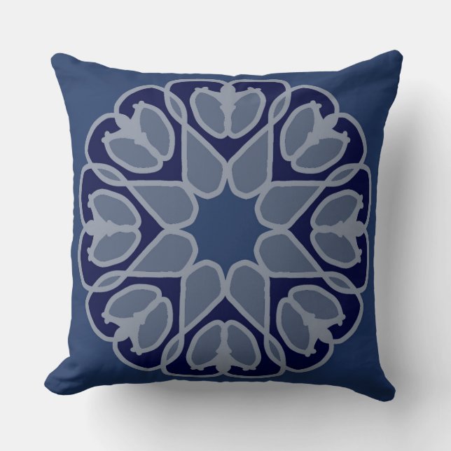 Coussin Throw Oreiller, Un design motif d'impression en ti (Recto)