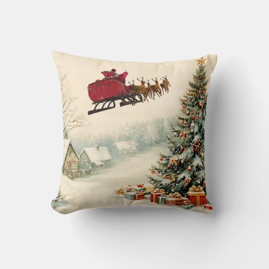 Coussin Throw Pillow Christmas is here (Recto)