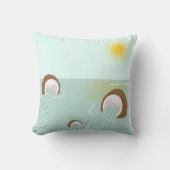 Coussin throw pillow - coconut island (Recto)