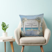 Coussin Throw Pillow-Elegant Bridal Throw Pillow (Chaise)