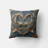 Coussin Throw Pillow Paper Cut Eagle Two Souls One Heart (Verso)