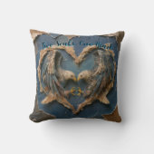 Coussin Throw Pillow Paper Cut Eagle Two Souls One Heart (Recto)