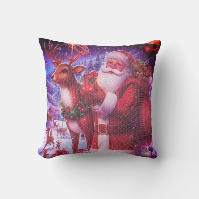 Coussin Throw Pillow Santa Claus (Recto)