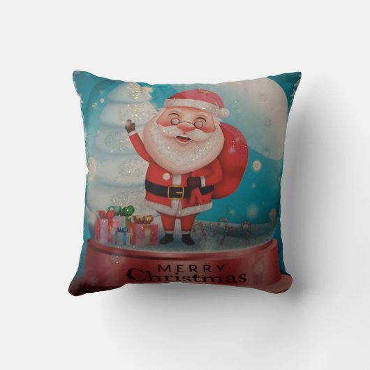 Coussin Throw Pillow  Santa Clause  (Verso)