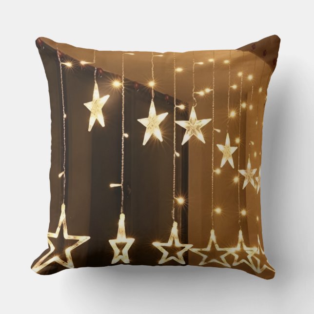 Coussin Throw Pillow shining star Light Glow of Warm Deam✨ (Recto)