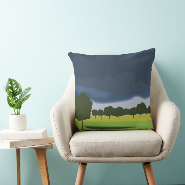 Coussin Thundernuds Nuages Paysage naturel (Chaise)