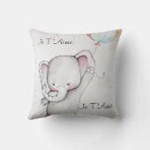 Coussin Ti Amo Baby Elephant Jeu d'oreiller (Verso)