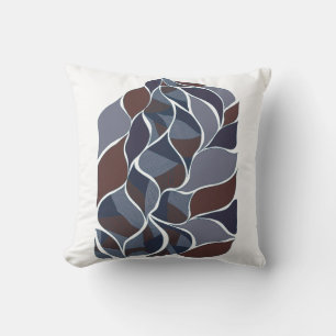 Coussin Tidal Echoes – Tee-shirt d'art abstrait aux tons t