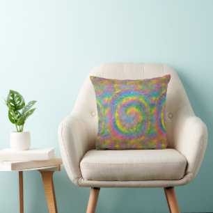 Coussin Tie Dye Rainbow